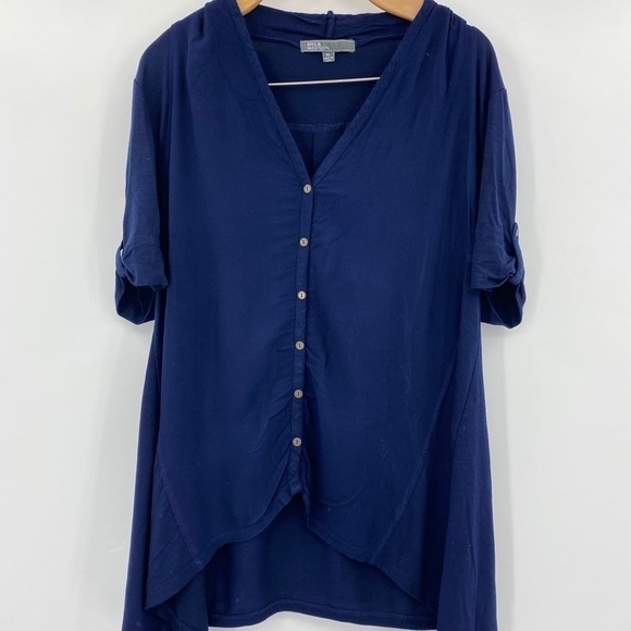 89th and Madison navy tunic top sz XL - Picture 1 of 7
